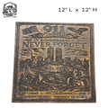 COMING SOON - 911 Never Forget Memorial Wooden Wall Sign (12" x 12" X 1/2")
