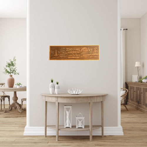 250 Years of America 1776–2026 | Handcrafted Wooden Patriotic Wall Plaque