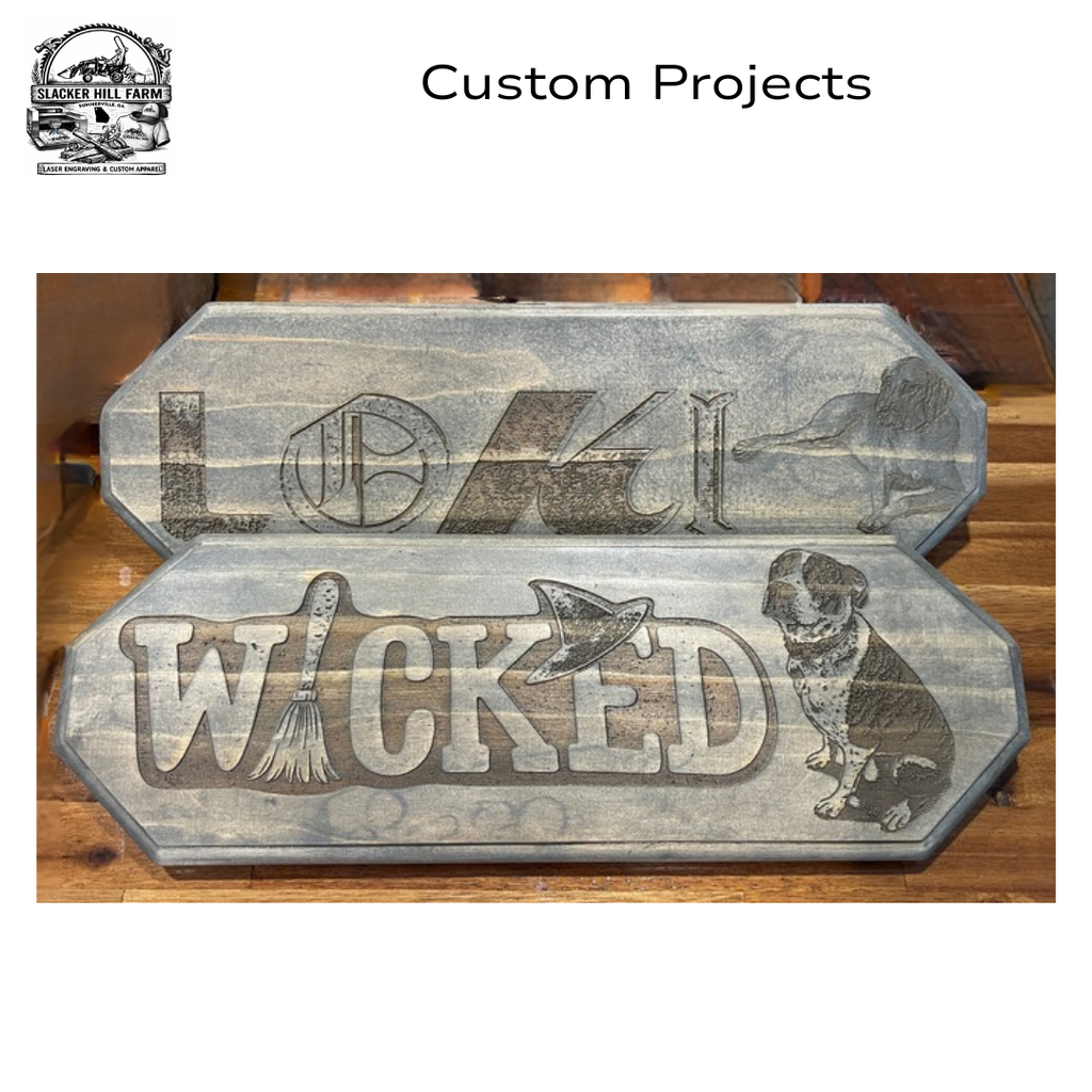 Custom Laser Engraving Order