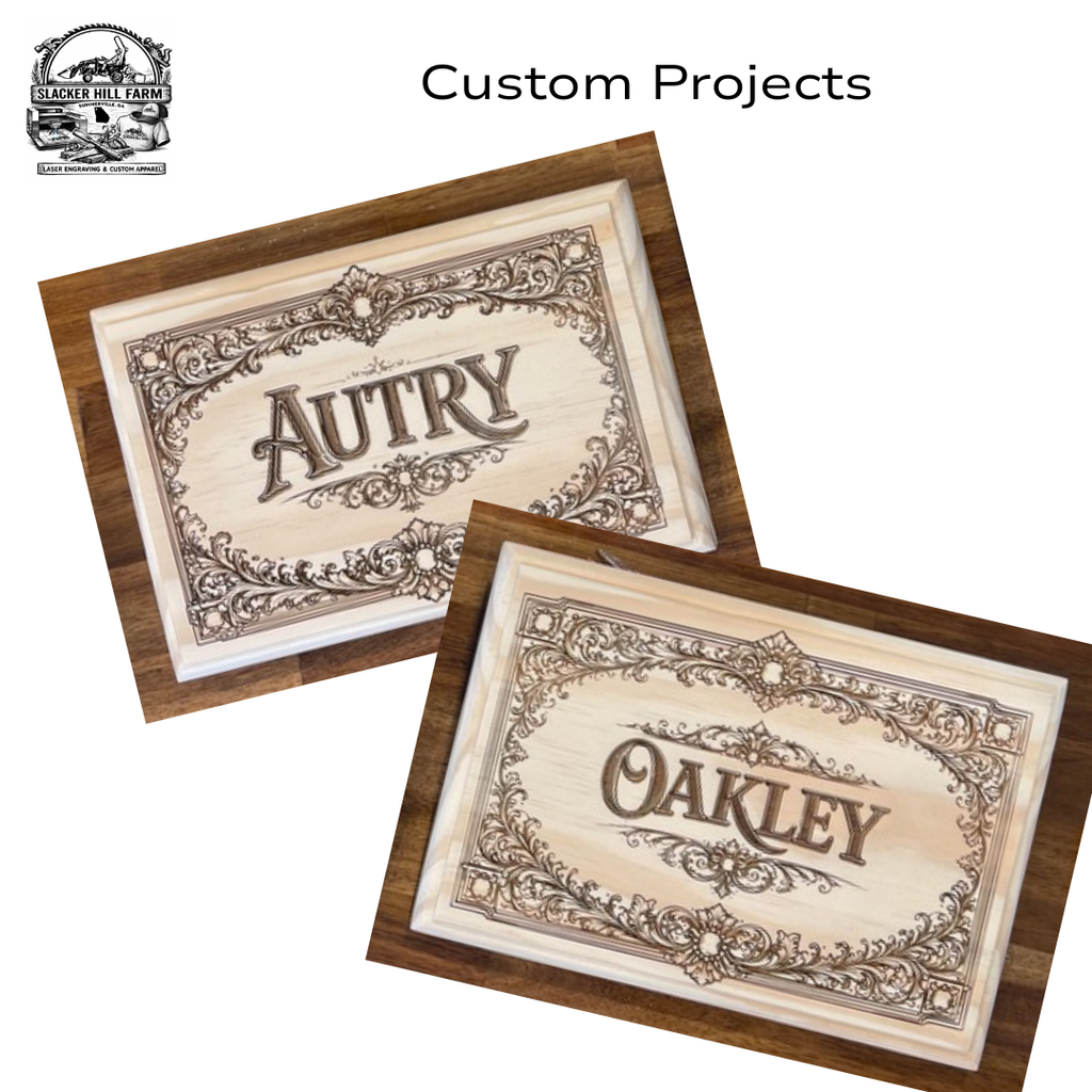 Custom Laser Engraving Order