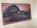 Vintage Farm Truck Wooden Sign