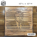 Donald J. Trump Engraved Wooden Wall Sign – 45th & 47th President (12" x 12")