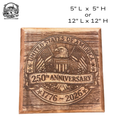 USA 250th Anniversary Eagle Wooden Wall Sign  (5" or 12")