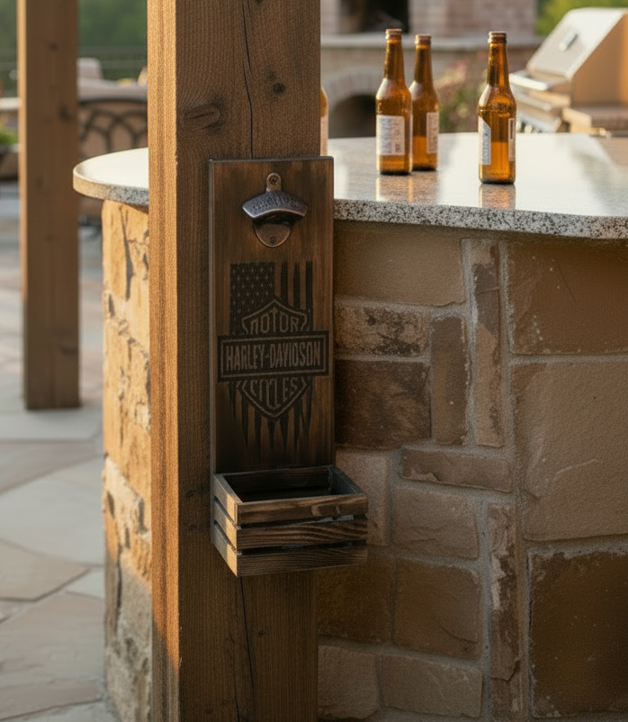 Harley-Davidson Wall Mounted Bottle Opener